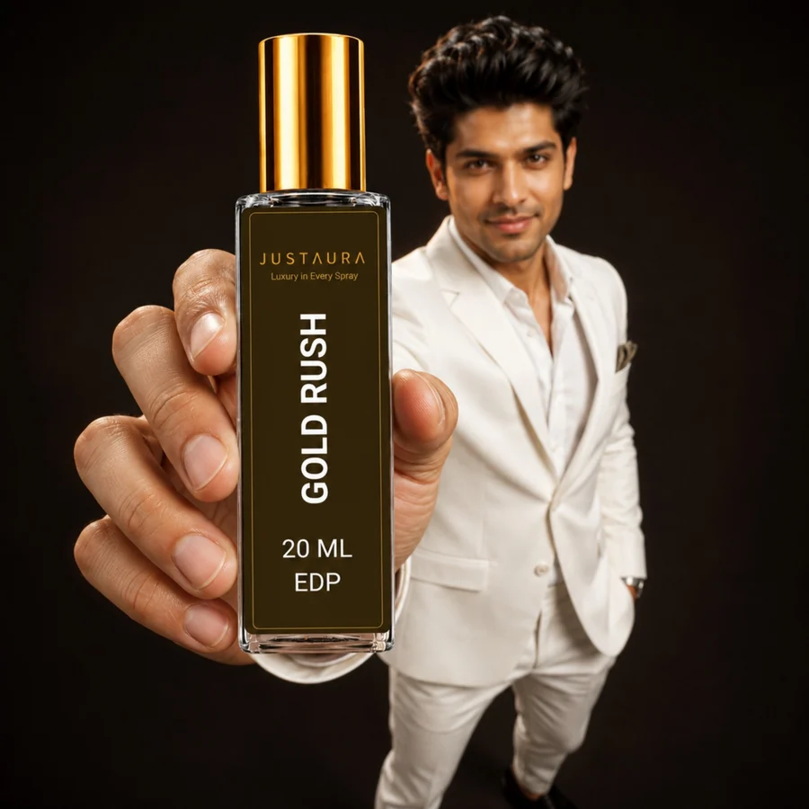 Gold Rush Pocket Perfume 20ml – Sweet Woody Amber EDP for Men | Apple, Cedar & Vanilla | JustAura - Image 5