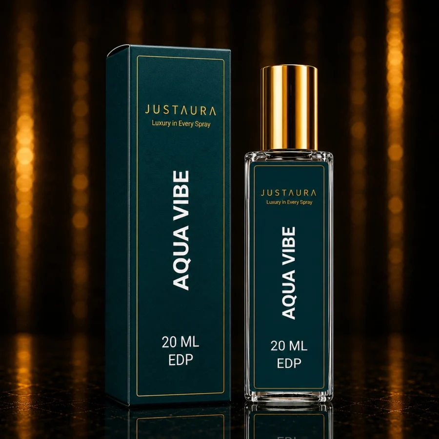 Aqua Vibe Pocket Perfume 20ml – Fresh Aquatic Unisex EDP | Sea, Mint & Musk | JustAura - Image 3