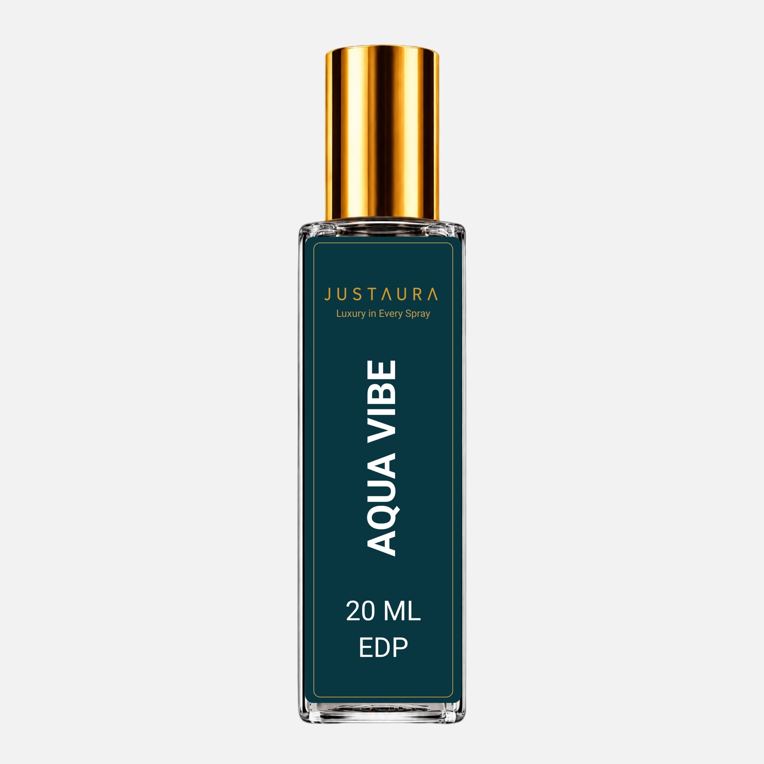 Aqua Vibe Pocket Perfume 20ml – Fresh Aquatic Unisex EDP | Sea, Mint & Musk | JustAura