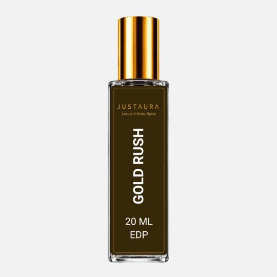 Gold Rush Pocket Perfume 20ml – Sweet Woody Amber EDP for Men | Apple, Cedar & Vanilla | JustAura