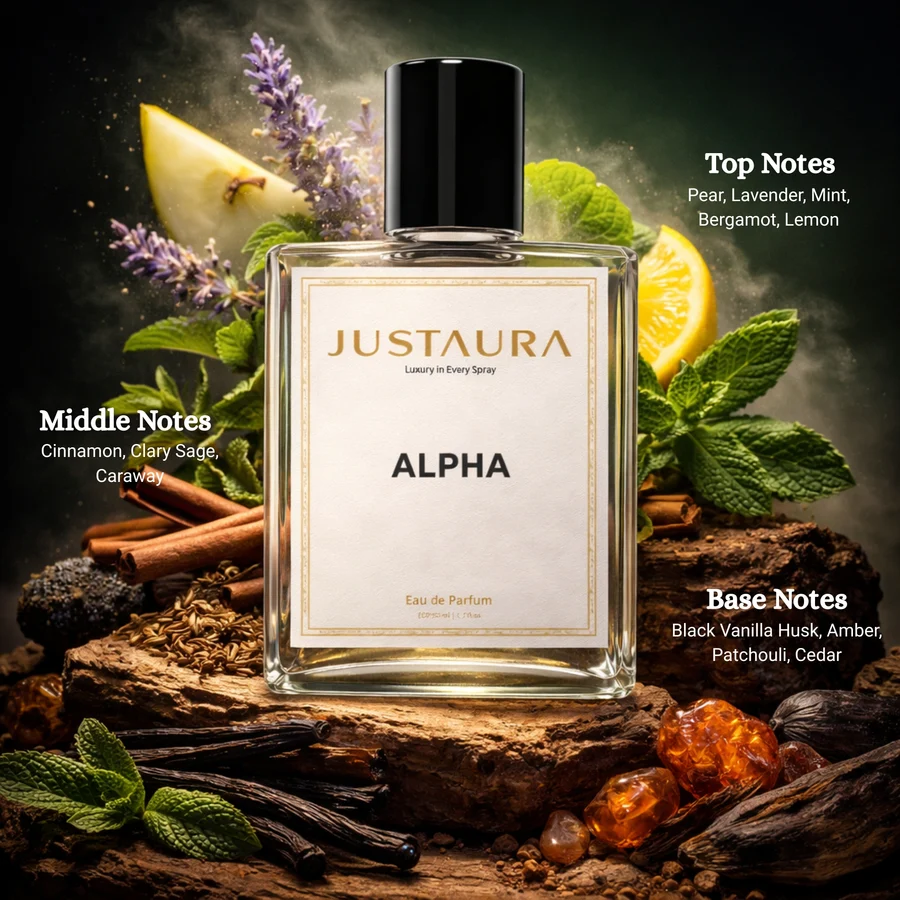 Alpha Sweet Spicy Vanilla Perfume for Men & Women – Bergamot & Cinnamon – 50ml - Image 6