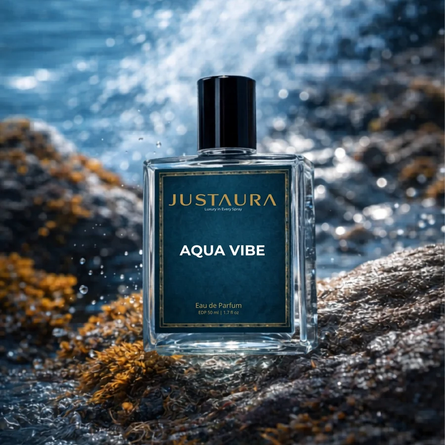 Aqua Vibe Fresh Aquatic Perfume for Men & Women – Sea, Mint & Musk – 50ml - Image 4