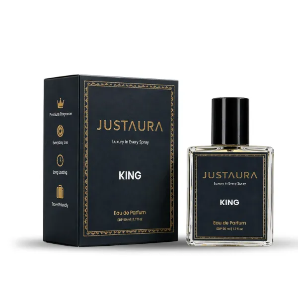 King Oud Perfume for Men – Black Rose & Sandalwood – 50ml - Image 4